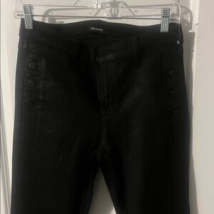 J Brand Black Pants with Button Accents